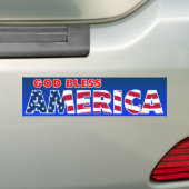 神はアメリカを賛美します バンパーステッカー (車上)