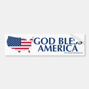 神はアメリカを賛美します バンパーステッカー