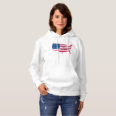 神はアメリカを賛美します パーカ (正面フル)