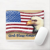 神はアメリカを賛美します マウスパッド (マウス)