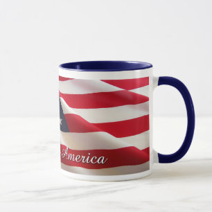 神はアメリカを賛美します マグカップ