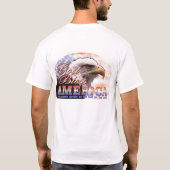 神はアメリカを賛美します Tシャツ (裏面)