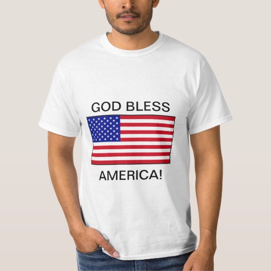 神はアメリカを賛美します Tシャツ (正面)
