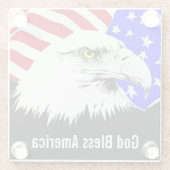 神はアメリカガラスのコースターを賛美します ガラスコースター (裏面)