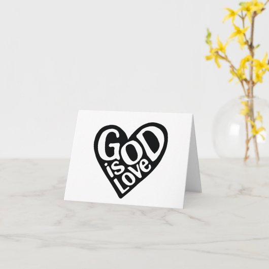 神はイエス様のような愛である引用文神の芸術愛の芸術 カード (黄色い花)
