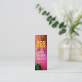 神はエペソ3:20キリスト教ミニブックマーク可能 コーリングカード (スタンド正面)