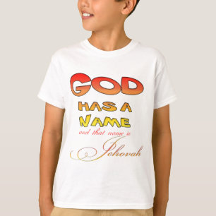 神はエホバという名を持つ Tシャツ