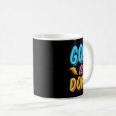 神はキドーピングリスおもしろいト教信者 コーヒーマグカップ (正面右)