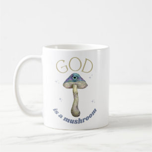神はキノコのヴィンテージスタイル コーヒーマグカップ