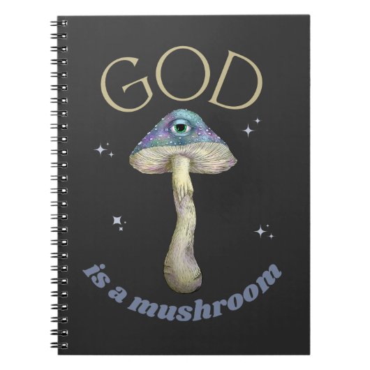 神はキノコのヴィンテージスタイル ノートブック (正面)