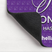 神はキリスト教の紫を支配していパーソナライズされたる マウスパッド (コーナー)