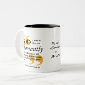 神はキリスト教の賛美肯定ができる ツートーンマグカップ (正面左)