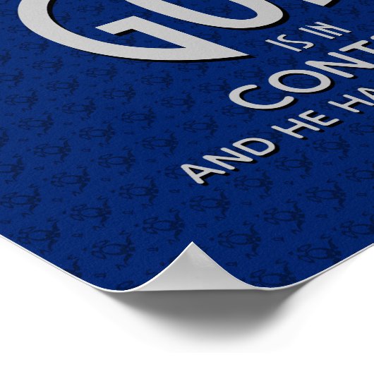 神はキリスト教を支配してい感動的る ポスター (角)