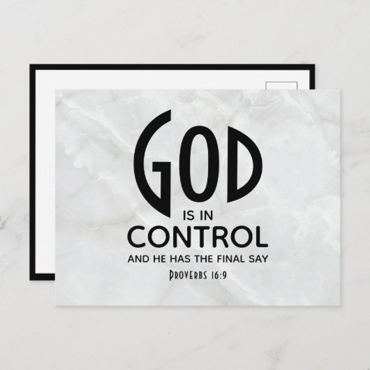 神はキリスト教を支配してい感動的る ポストカード (正面/裏面)