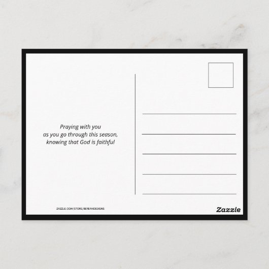 神はキリスト教を支配してい感動的る ポストカード (裏面)