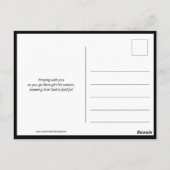 神はキリスト教を支配してい感動的る ポストカード (裏面)