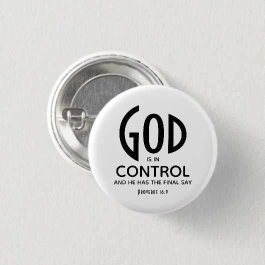 神はキリスト教を支配してい感動的る 缶バッジ (正面&裏面)