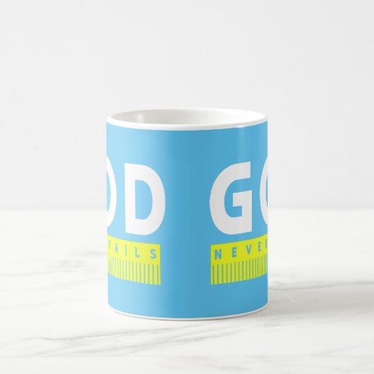 神はキリスト教を絶たぬ コーヒーマグカップ (中央)