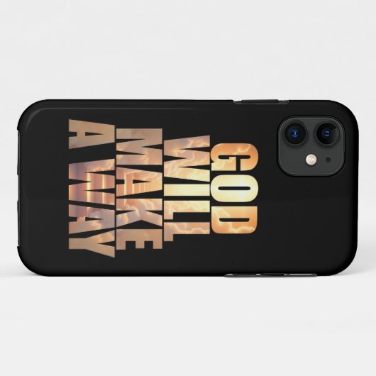 神はクリスチャンの信仰を通す Case-Mate iPhoneケース (裏面(横))