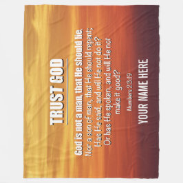 神はクリスチャンを信頼する人ではない フリースブランケット