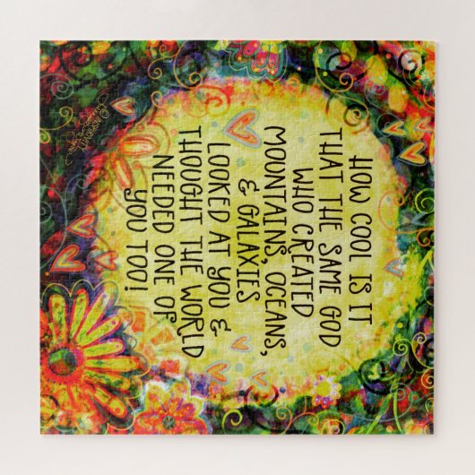 神はクール宗教インスパイア的な感性かわいらしである ジグソーパズル (横)