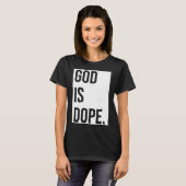 神はクール キリスト教の信仰 信者 ジョーク Tシャツ (正面フル)