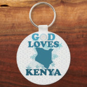神はケニアを愛する キーホルダー (正面)