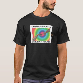 神はゲイの男性を創造した Tシャツ