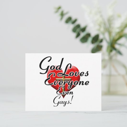 神はゲイを! ポストカード (スタンド正面)