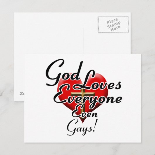 神はゲイを！ ポストカード (正面/裏面)