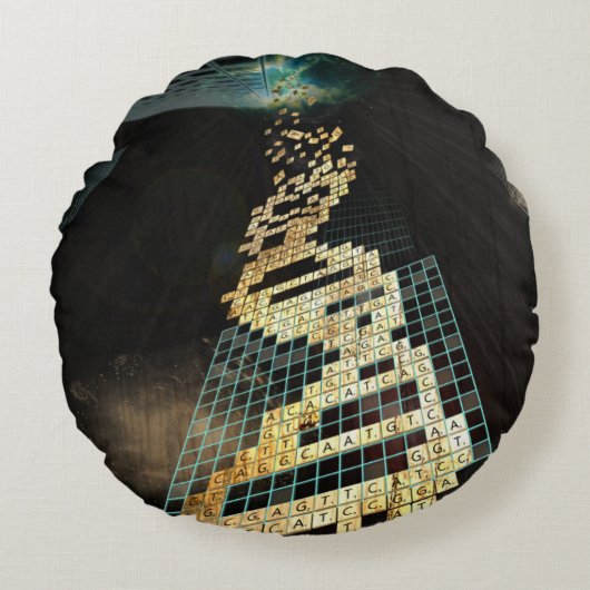 神はサイコロ2014年を遊びません ラウンドクッション (正面)