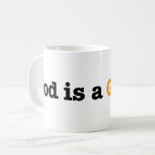 神はショウガです コーヒーマグカップ (正面左)