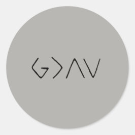 神はステッカーを持ち上げたり及びおろすより素晴らしいです ラウンドシール