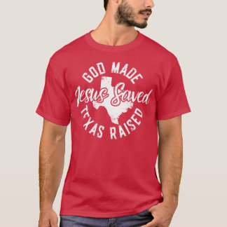 神はテキサス州にイエスを育救てた Tシャツ