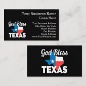 神はテキサス州を賛美します 名刺 (正面/裏面)