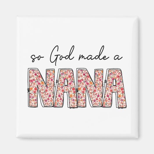 神はナナフローラ幸せな母親を作った マグネット (正面)