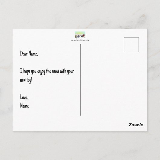 神はハガキ生まれだ ポストカード (裏面)