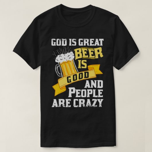 神はビ素晴らしールで人はGifだ熱狂する Tシャツ (デザイン正面)