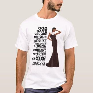 神はメラニンの女の子国際的女の日の女の子と言う Tシャツ