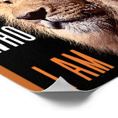 神はモーセに言われた、私は自分である ポスター (角)