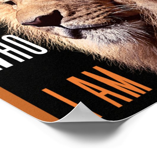 神はモーセに言われた、私は自分である ポスター (角)