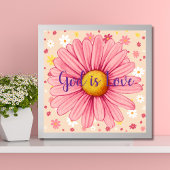 神はラブピンクスピリチュアルバイブル引用文 ポスター