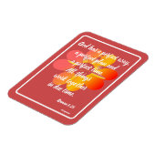 神はローマ8:28のカードを完璧に持っている マグネット (左側)