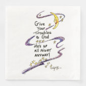 神は一晩中起きている。慰めのことわざ (正面)