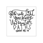 神は不慣れな道を導かれる ラバースタンプ (インプリント)