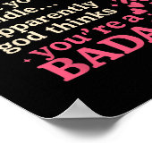 神は与えお前が手に入れおもしろいるもの ポスター (角)