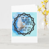 神は世を愛されたからである カード (黄色い花)