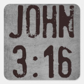 神は世を愛されたからである。 スクエアシール (正面)