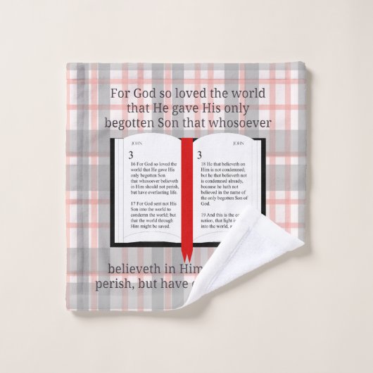 神は世を愛されたからである バスタオルセット (ウォッシュタオル)