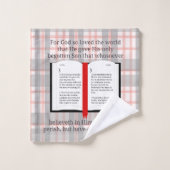 神は世を愛されたからである バスタオルセット (ウォッシュタオル)